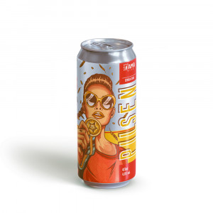 CERVEJA DAMA BIER PILSEN LATA 473ML