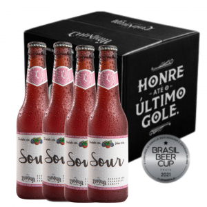 KIT CERVEJA LOUVADA ALE CATHARINA SOUR FRAMBOESA 355 ML