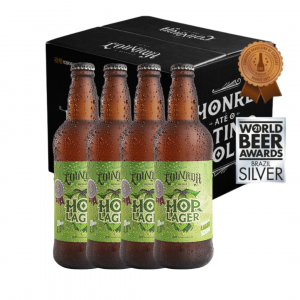 KIT CERVEJA LOUVADA PREMIUM HOPLAGER PURO MALTE 500 ML