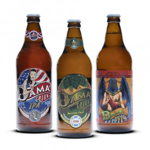 Kit Cervejas Dama Bier 600Ml - Ipa / Tupi / American Lager