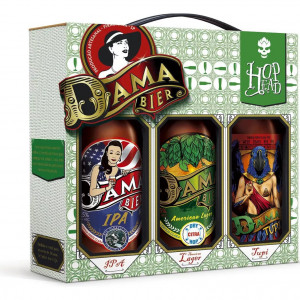 Kit Cervejas Dama Bier 600Ml - Ipa / Tupi / American Lager