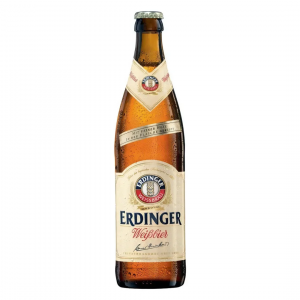 KIT 2X CERVEJA ERDINGER WEISSBIER GF 500 ML + COPO OFICIAL