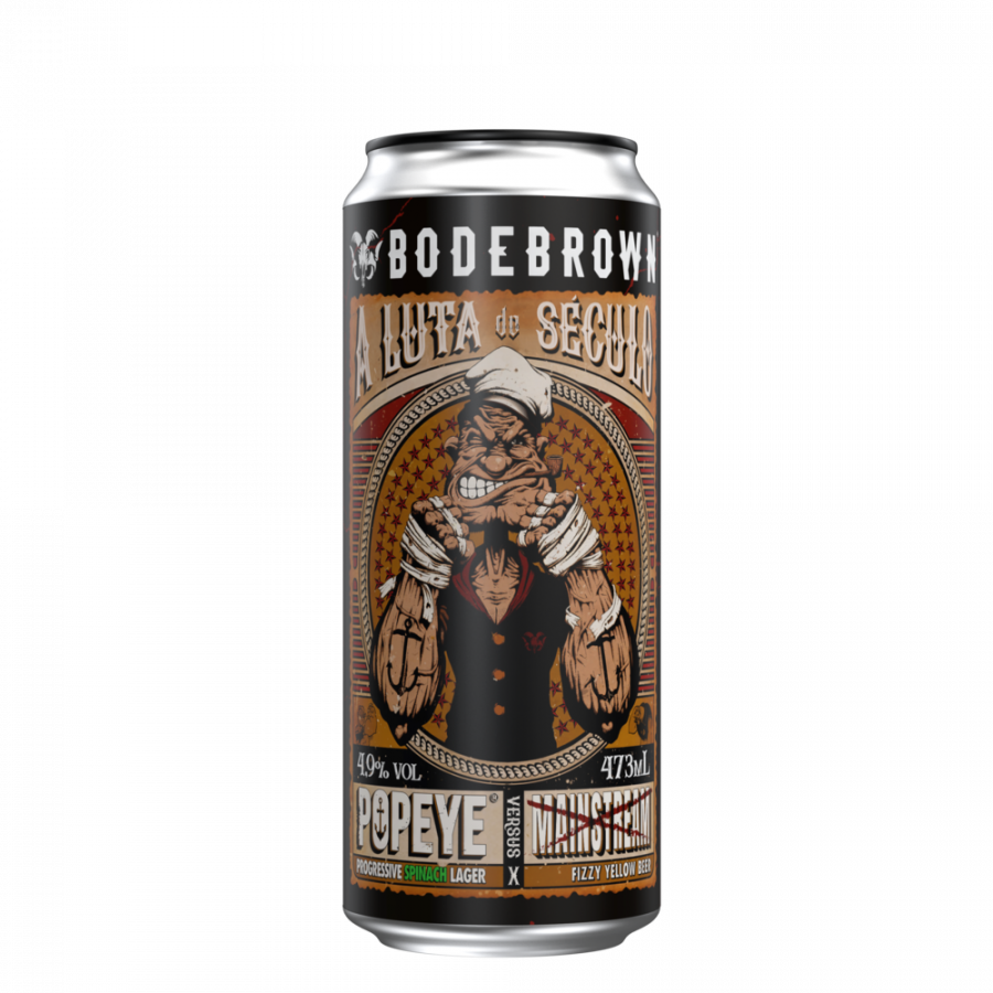 Cerveja Bodebrown Popeye Progressive Spinach Lager - 4,9% ABV