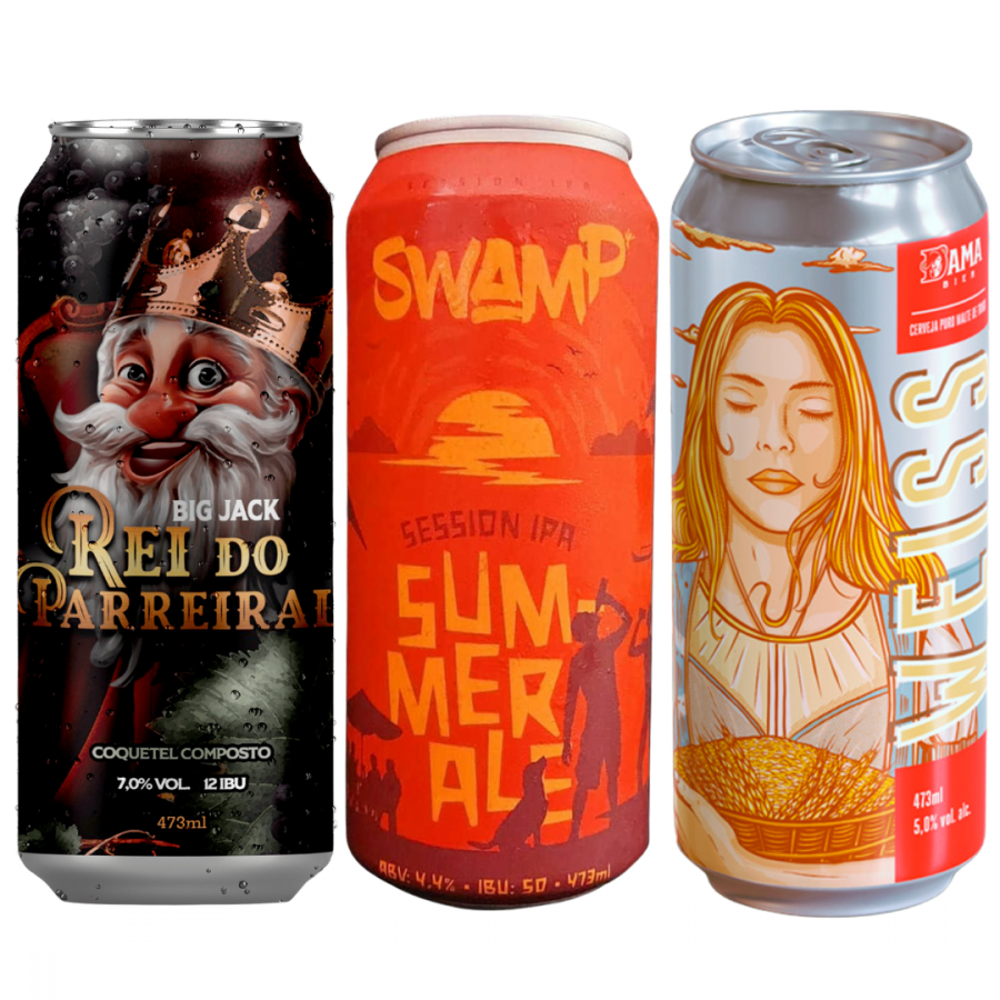 Kit Cervejas Especiais Frutadas e Leves Dama Swamp Big Jack