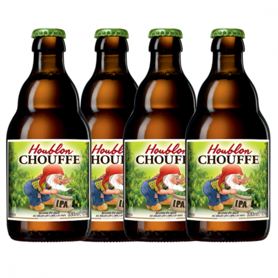 Kit com 4 Cerveja Chouffe Houblon - Belgian IPA - 9% ABV - 330ML