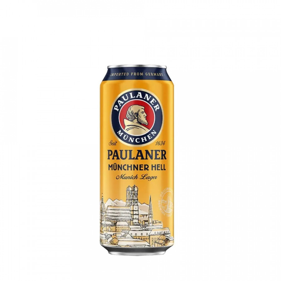 Kit 4 Un Cerveja Alemã Munchner Hell 500ml Paulaner - Lt