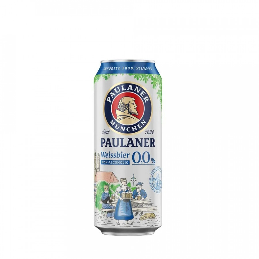 KIT 4 UN CERV ALE PAULANER LT 500ML WEISSBIER 0%